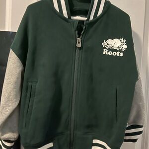 Roots Kids Varsity Zip Up Sweater 4T
